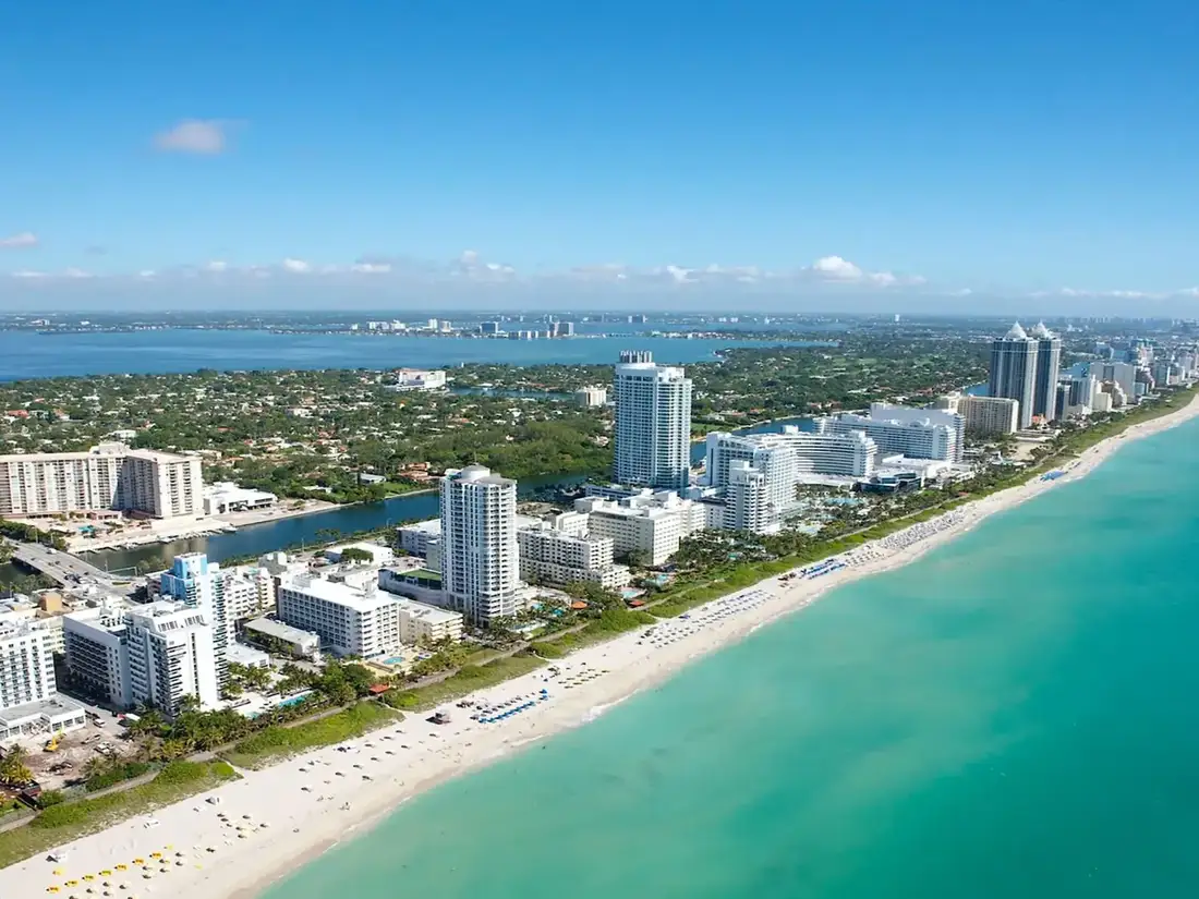 Vista aérea de Miami